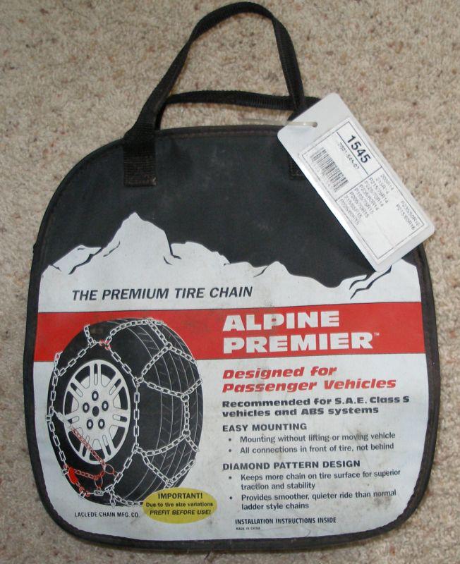 Alpine premier  tire chains 1545   new