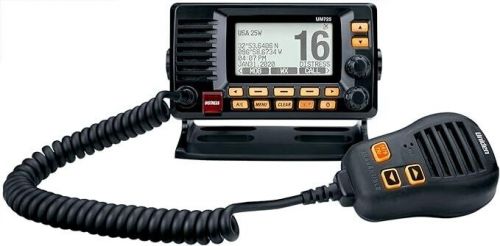 Uniden um725 black fixed mount marine vhf radio um725bk