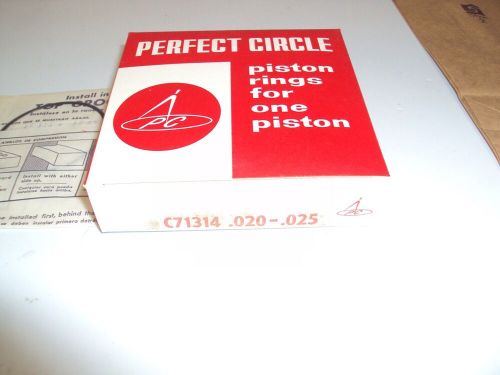 Vintage nos mcculloch go kart engine piston rings, mc70, .20-.25, perfect circle