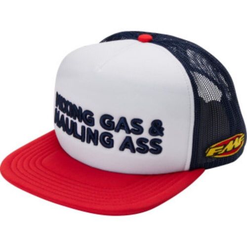 Fmf snapback gass unisex lightweight one size motocross hats - red/white/blue