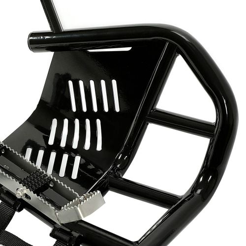 Lh + rh black nerf bars for kawasaki kfx 700 pro peg heel guards  bar with nets