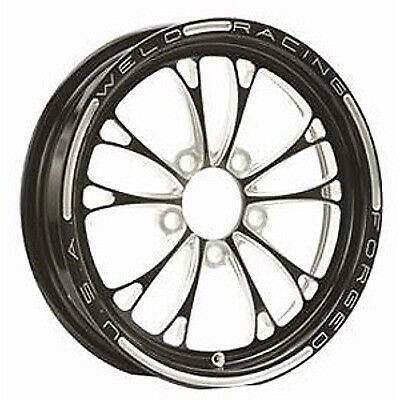 Weld racing v-series frnt drag wheel blk 15x3.5 5x4.75bc 1.75 84b-15274