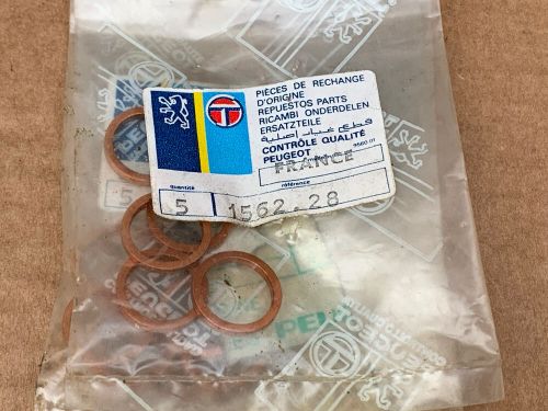 4x peugeot copper washers  156228/1562.28