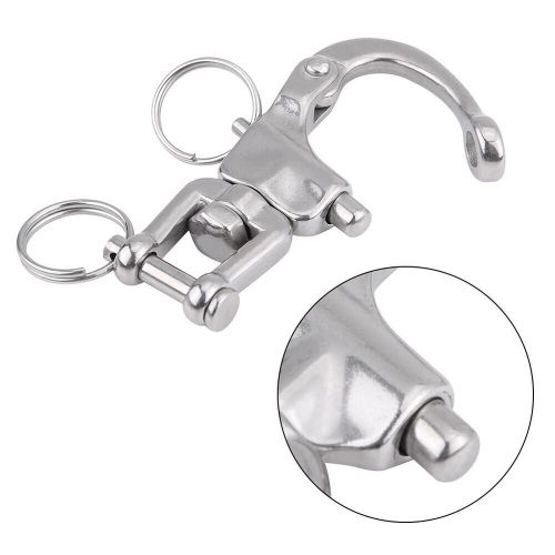 316 stainless steel jaw swivel snap shackle fit for sailboat spinnaker halyard