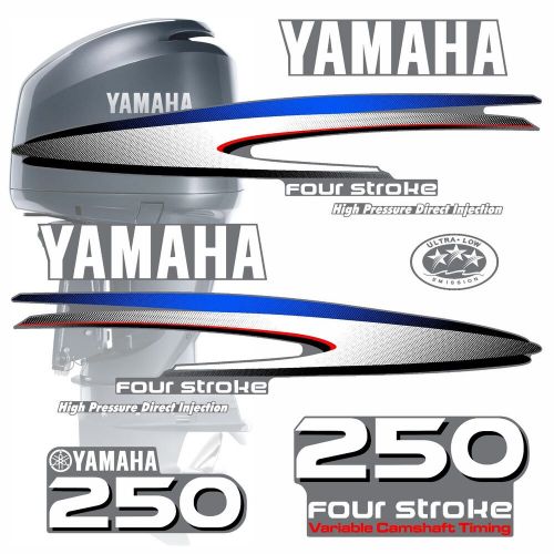 Yamaha 4-stroke 250 outboard / set decals / stickers