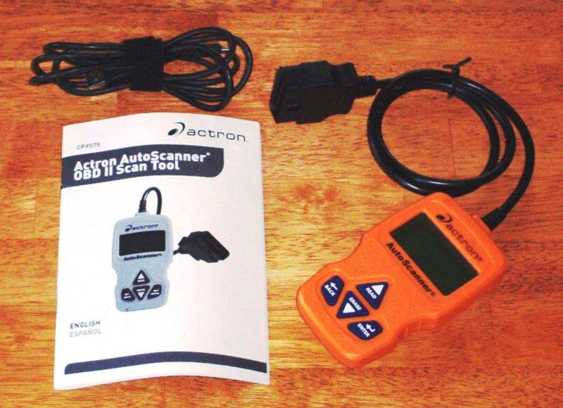 Actron autoscanner scan tool cp9575 live data trilingual obd ii / obd2 can