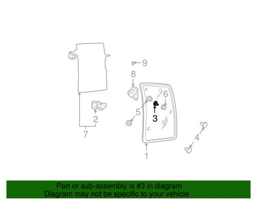 Oem new 1994-2020 gm chevrolet gmc quarter panel side glass hinge screw 14062360