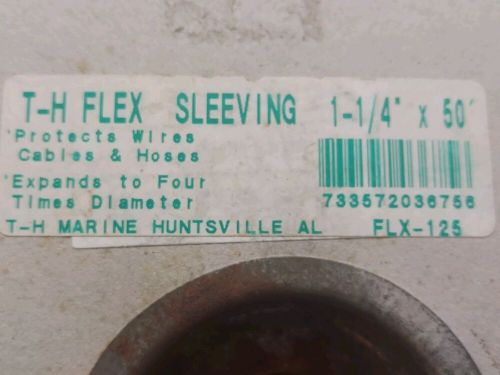 T-h marine 1 1/4&#034; flex sleeving for protecting wire, cables +hoses free shipping