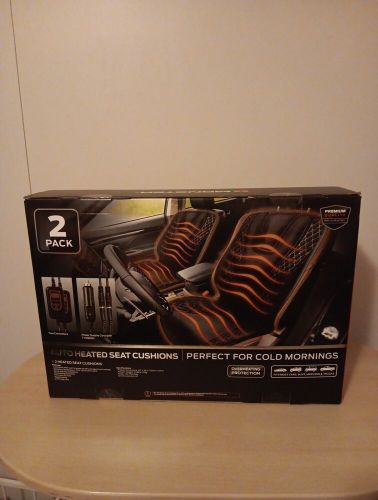 Monster automatic heated car seat cushions (2-pk) new in box