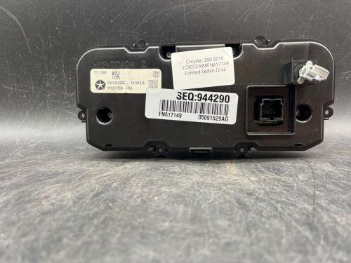 2015-2017 chrysler 200 oem temperature climate control unit ac heat 05091529ag