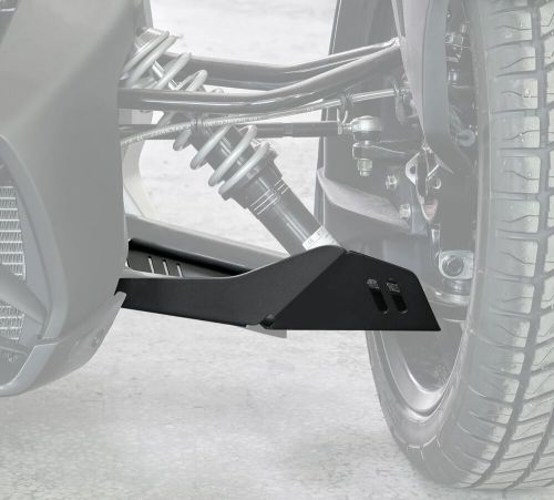 Aluminum front splash guard protectors for can-am ryker, black a-arm protecto...