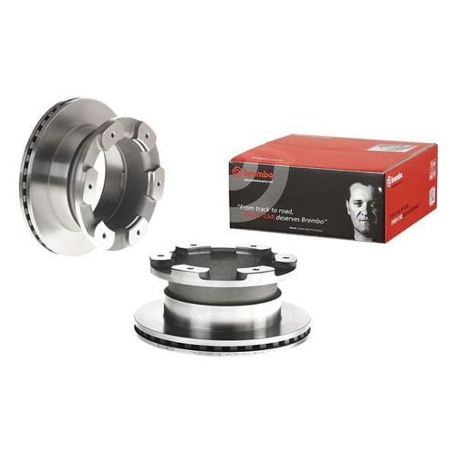 Brembo pvt single vented brake disc 09.9763.10 - fits iveco daily (iv) 6.06-&gt;