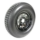 Trailer tire on black wheel modular rim st205/75d15 lrc 5 lug  5x4.5