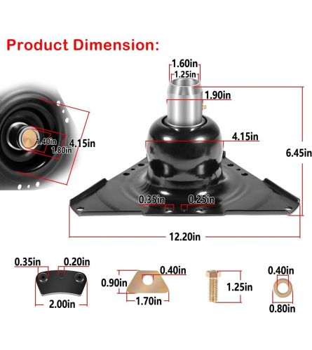 14&#034; engine coupler 18643a5 for mercruiser alpha drive v6 v8 gm 3.0l 4.3 5.0 5.7l