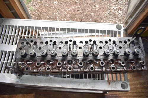 Yanmar marine diesel model 6ly2a-stp 440hp cylinder head with injectors