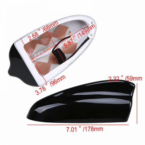 Universal car shark fin roof signal antenna fm/am radio signal aerial cover trim