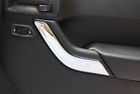 For jeep wrangler jk 2011-2017 chrome silver inner door armrest strip cover trim