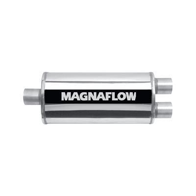 Magnaflow muffler 2.50" inlet/dual 2.25" outlet stainless steel polished ea