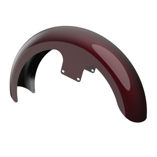 21&#034; reveal wrapper hugger front fender fits 09+ harley crimson red sunglo