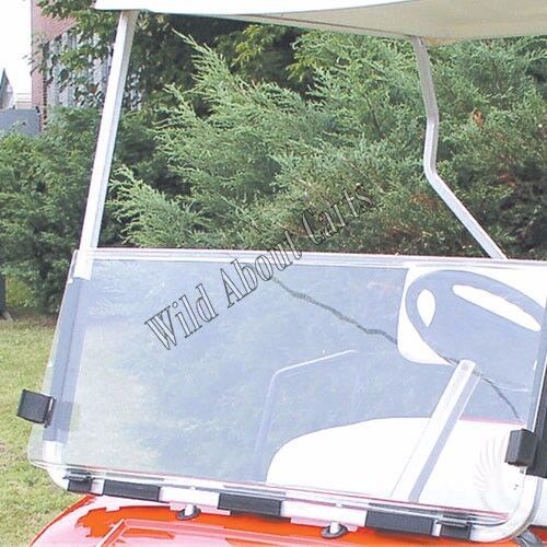 Golf cart acrylic split windshields club car ds old 1982-2000 clear