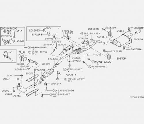 Nissan genuine gasket-exhaust 20691-58e01