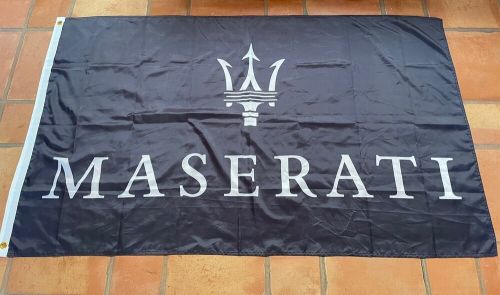 Maserati racing 3 x 5 ft banner flag car racing show garage wall workshop nwot