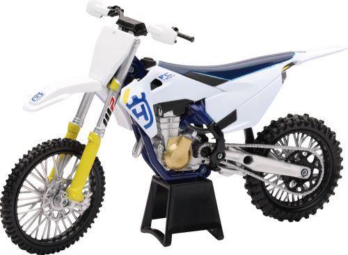 New ray toys husqvarna fc450 2019 bike white/blue/black 1:12 scale 58153