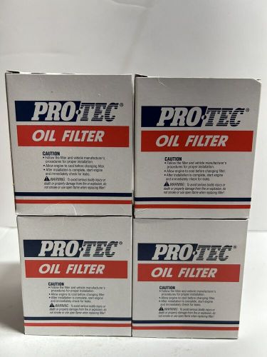 New lot of 4 pro tec engine oil filters 167 made by wix