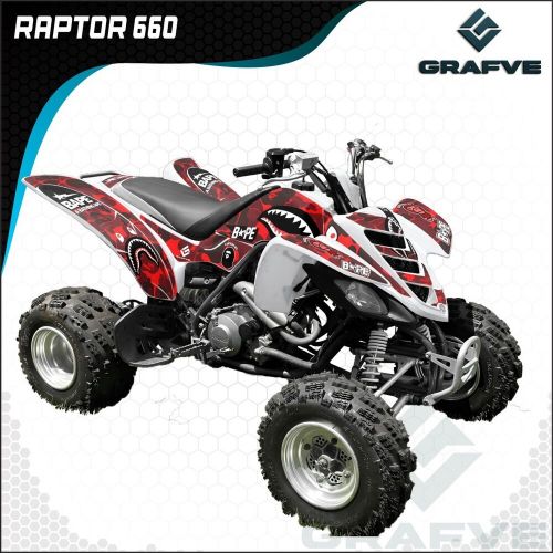 Yamaha raptor 660 kit graphics decals stickers  atv quad raptor660 all year