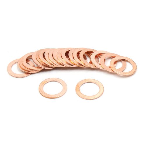 14mm inner diameter copper washers flat car sealing gaskets rings 20pcs