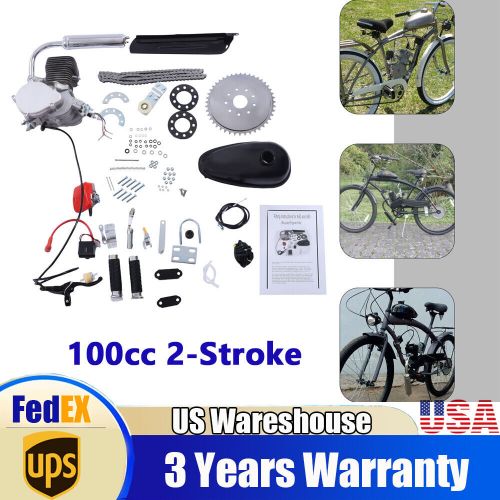 2-Stroke 100CC Bicycle Engine Kit Gas Motorized Bike Motor Full Set CDI Ignition, US $133.00, image 12
