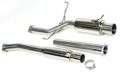 M2 motorsport fits mitsubishi evo 7 8 9 cat back 3&#034; exhaust system regu y3656