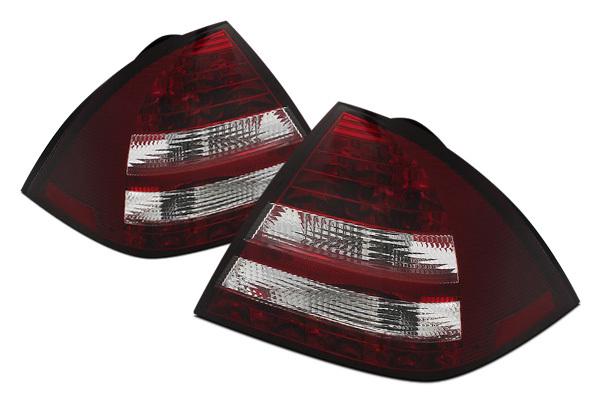 Spyder mbzc05rc c class red euro tail lights rear stop lamps w leds