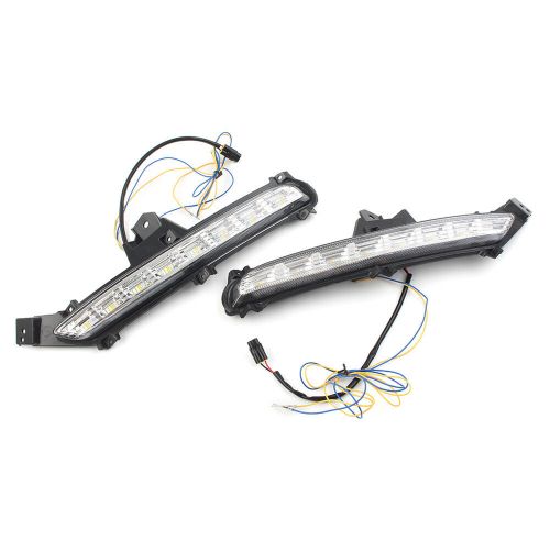 2x car led daytime running lights drl for kia k2 2015-2016 white