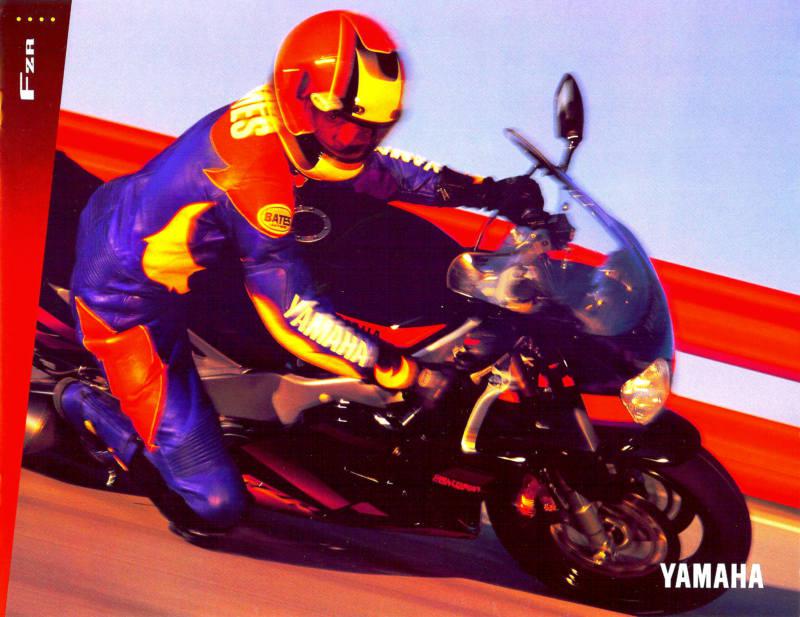 1994 yamaha fzr600 & fzr1000 motorcycle brochure -fzr 600 & fzr 1000-yamaha