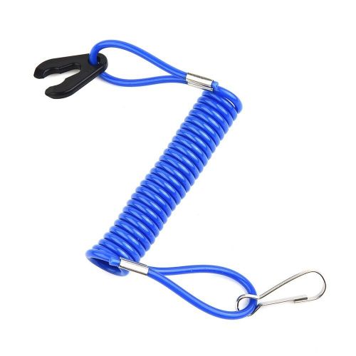 Kill switch key outboard stop floating safety lanyard blue replacement