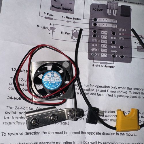 Sea frost refrigerator fan widget kit 12 or 24v (b1)