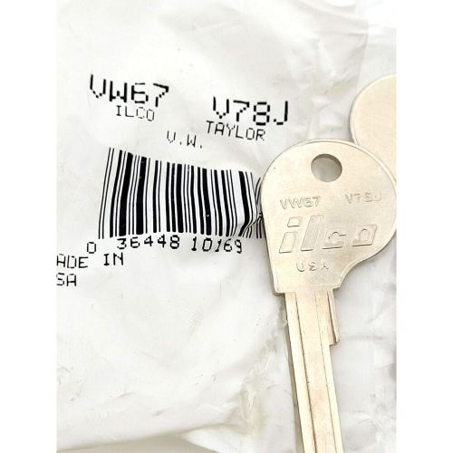 Ilco vw67 lot of 2 key blanks for volkswagon v78j made in the usa