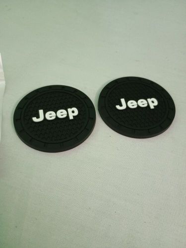 2pcs silicone car coaster cup holder pad mat jeep anti-slip