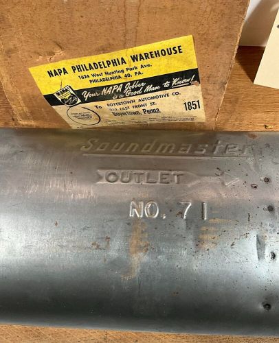 1949-52 chevy vintage soundmaster muffler no 71