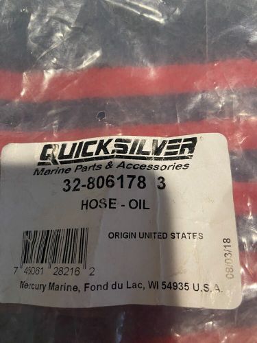 Mercury marine mercruiser motor remote oil bracket to adaptor hose p#32-8061784