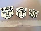 3d metal transformers emblem decal autobots optimus prime car sticker (s)