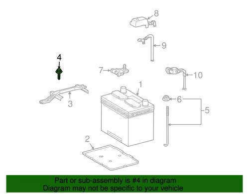 Genuine toyota hold down clamp mount bolt 90080-11205