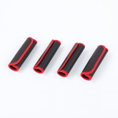 Car a/b pillar handle leather case for ford f150 f-150 2021-2023 accessories red