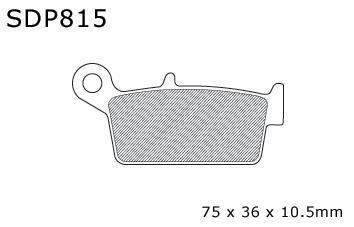 Dp sdp pro-mx brake pads rear fits honda cr 250 r 1987-2001