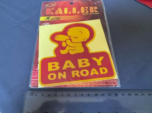 New car quality sticker decals kaller family baby on road