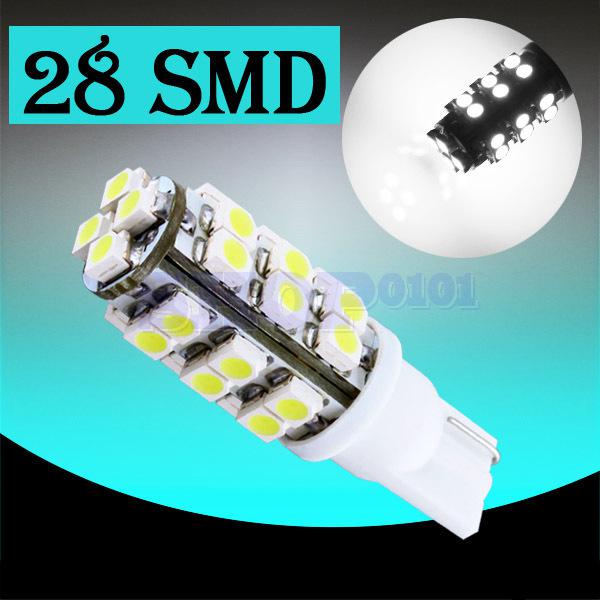 T10 28 smd license plate pure white 194 w5w led interior car light bulb lamp