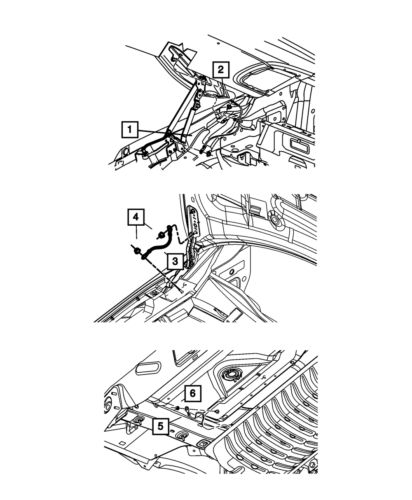 Genuine mopar ground strap lower 5064292aa