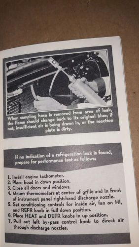 1955 chevrolet air conditioning maintenance part 2 brochure top 55-41 s&amp;m