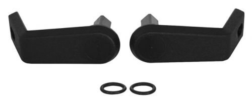 Marine boat goiot tradition plastic outside handles out mounting kit black 2 pcs